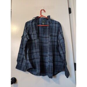 Ralph Lauren Pastel Plaid Long Sleeve Shirt Woman Large